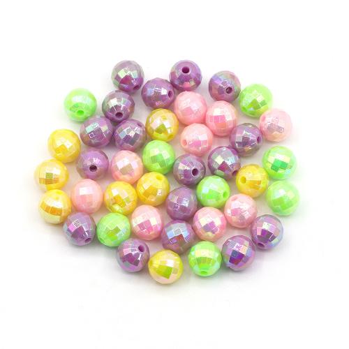 Acrylic Jewelry Beads, plated, DIY, more colors for choice, Approx 1000PCs/Bag, Sold By Bag