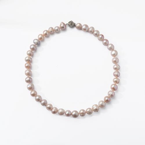 Natural Freshwater Pearl Necklace, for woman, more colors for choice, Length:43 cm, Sold By PC