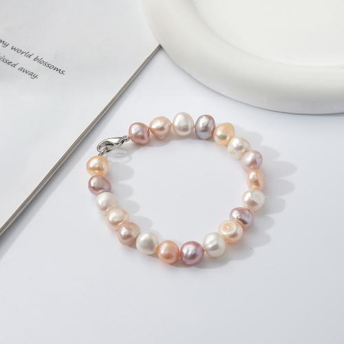 Freshwater Cultured Pearl Bracelet, Freshwater Pearl, for woman, Length:18.5 cm, Sold By PC