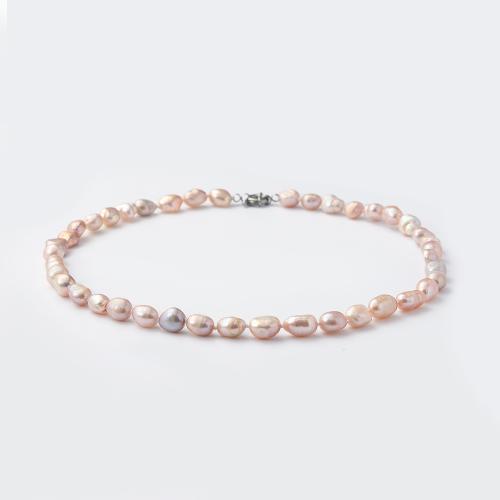 Natural Freshwater Pearl Necklace, for woman, Length:43 cm, Sold By PC