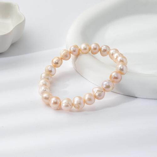 Freshwater Cultured Pearl Bracelet, Freshwater Pearl, for woman, Length:18.5 cm, Sold By PC