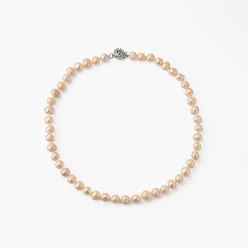 Natural Freshwater Pearl Necklace, for woman, more colors for choice, Length:43 cm, Sold By PC