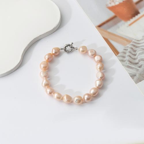 Bracelet en perles de culture d'eau douce, perle d'eau douce cultivée, styles différents pour le choix & pour femme, plus de couleurs à choisir, Longueur:18.3 cm, Vendu par PC