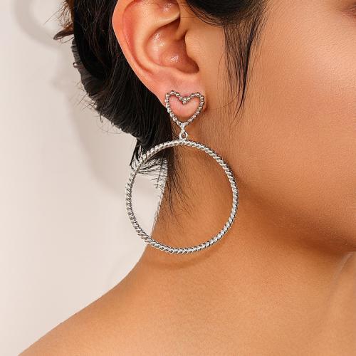 Boucle d'oreille dormeuse en alliage de zinc, Placage, pour femme, plus de couleurs à choisir, Vendu par paire