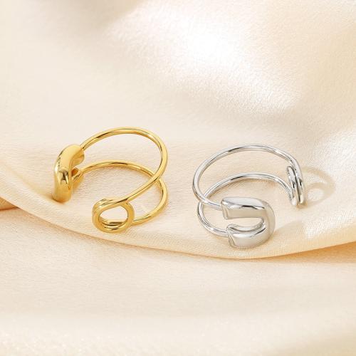 Stainless Steel Finger Ring, 304 Stainless Steel, Vacuum Ion Plating, for woman, more colors for choice, Sold By PC