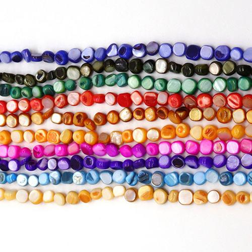 Natural Freshwater Shell Beads, DIY, more colors for choice,  about:8-9mm, Sold Per Approx 38 cm Strand