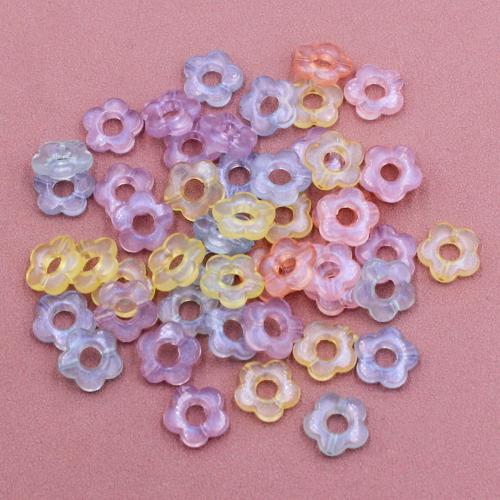 Acrylic Jewelry Beads, Flower, DIY, mixed colors, 14x14mm, Approx 1120PCs/Bag, Sold By Bag