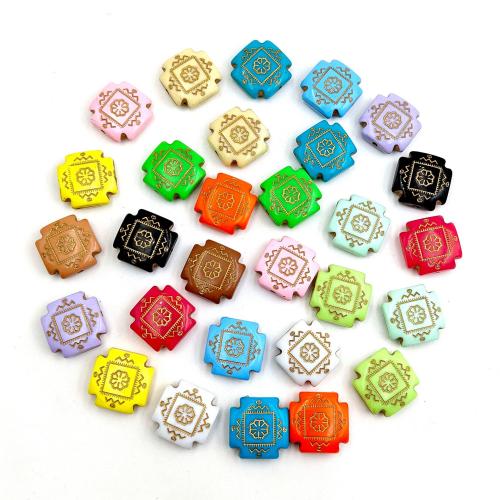 Acrylic Jewelry Beads, DIY, mixed colors, 22x22mm, Approx 148PCs/Bag, Sold By Bag