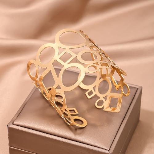 Tibetan Style Bangle, plated, for woman, gold, Sold By PC