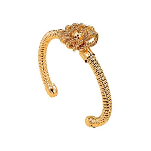 Tibetan Style Bangle, plated, for woman, gold, Sold By PC