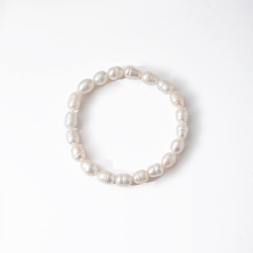 Freshwater Cultured Pearl Bracelet, Freshwater Pearl, for woman, more colors for choice, Length:18.5 cm, Sold By PC