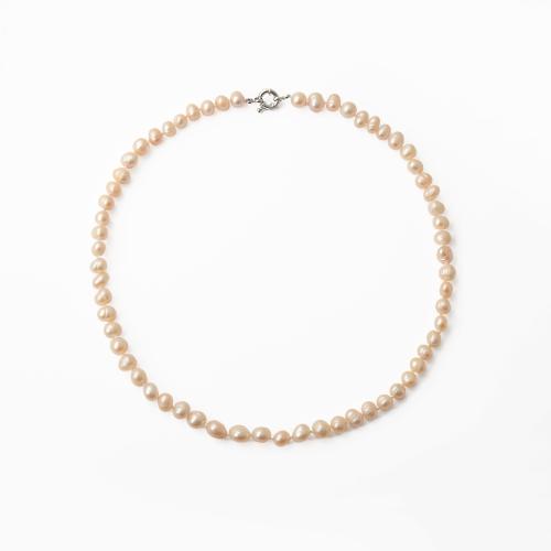 Collar de Perlas Natural de Freshwater, Perlas cultivadas de agua dulce, para mujer, más colores para la opción, longitud:38 cm, Vendido por UD