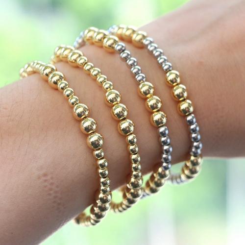 Bracelets en laiton, Placage, pour femme, plus de couleurs à choisir, protéger l'environnement, sans nickel, plomb et cadmium, Longueur:17 cm, Vendu par PC