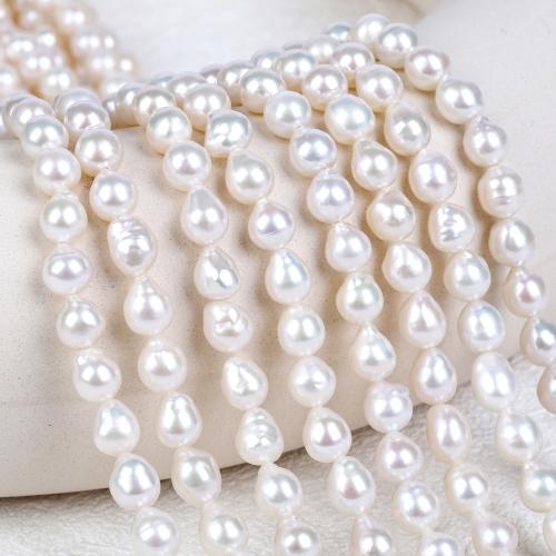 Natural Freshwater Pearl Loose Beads, Teardrop, DIY, more colors for choice, about: 6-7mm, Sold Per Approx 39-41 cm Strand