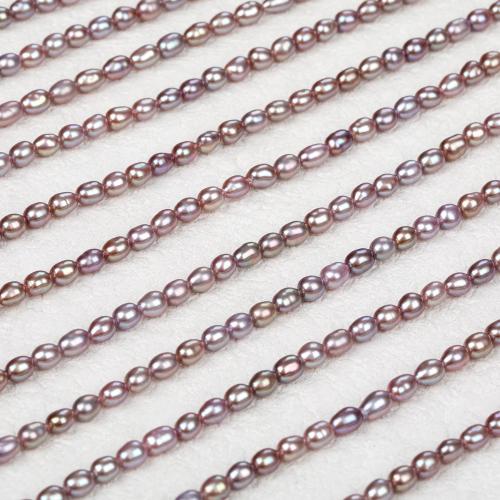 Cultured Rice Freshwater Pearl Beads, DIY, more colors for choice, about:3-4mm, Sold Per Approx 37-39 cm Strand