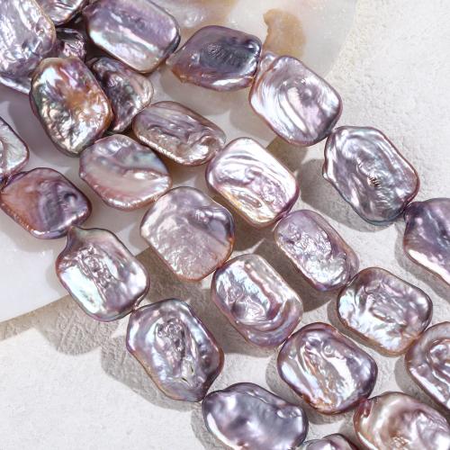 Cultured Baroque Freshwater Pearl Beads, DIY, purple, 16x21mm, Sold Per Approx 37-39 cm Strand