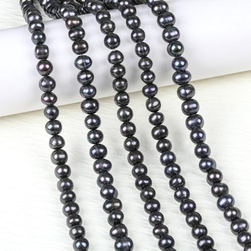 Cultured Potato Freshwater Pearl Beads, DIY & different size for choice, black, Sold Per Approx 38 cm Strand