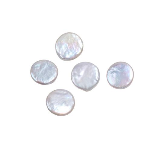 Cultured Coin Freshwater Pearl Beads, DIY, white, 19mm, Sold By PC