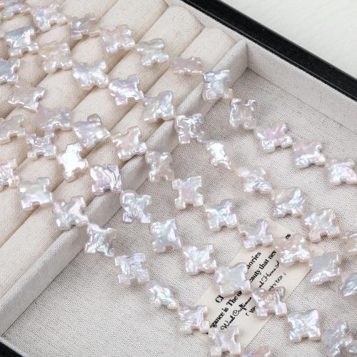 Cultured Baroque Freshwater Pearl Beads, DIY, white, 12x12mm, Sold Per Approx 39-41 cm Strand