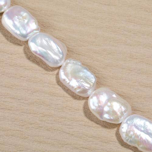 Cultured Baroque Freshwater Pearl Beads, DIY, white, 8x15mm, Sold Per Approx 40-42 cm Strand