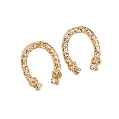 Boucle d'oreille dormeuse en alliage de zinc, Placage, pour femme, Or, Vendu par paire