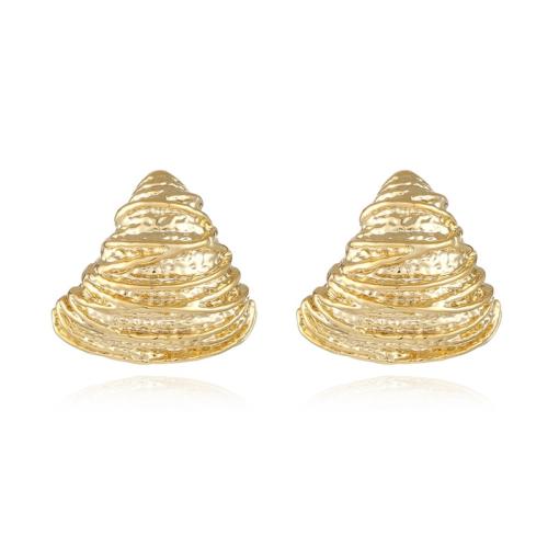 Brass Stud Earring, plated, different styles for choice & for woman, golden, Sold By Pair