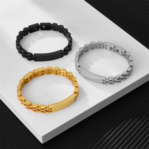 Stainless Steel Jewelry Bracelet, 304 Stainless Steel, Vacuum Ion Plating, different size for choice & for man, more colors for choice, Sold By PC