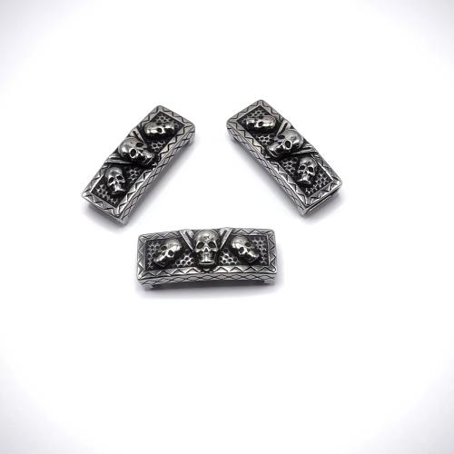 Edelstahl Lederschnur Verschluss, 304 Edelstahl, poliert, DIY, 6x12mm, verkauft von PC