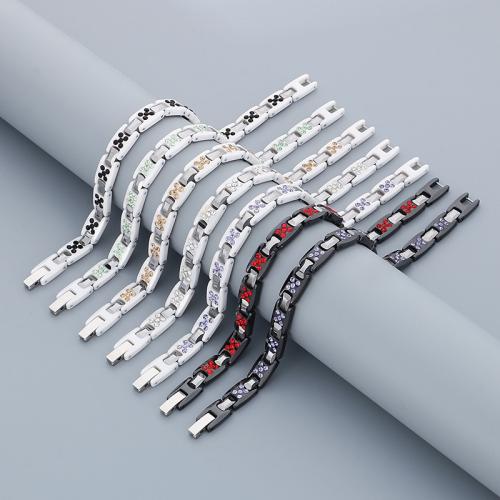 Stainless Steel Jewelry Bracelet, 304 Stainless Steel, Vacuum Ion Plating, for man, more colors for choice, Sold By PC