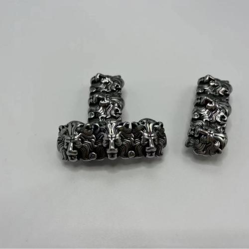 Edelstahl Lederschnur Verschluss, 304 Edelstahl, DIY, 12x6mm, verkauft von PC