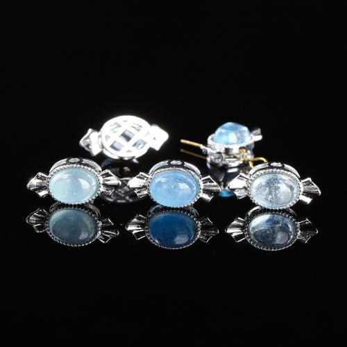 Perles d'espacement Bijoux, pierre gemme, avec alliage de zinc, bonbon, poli, DIY & différents matériaux pour le choix, 16x8mm, Vendu par PC