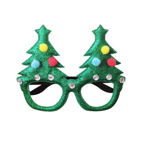 Non-woven Fabrics Christmas Fancy Glasses, with Cotton, random style & for children, 140x50mm, Sold By PC