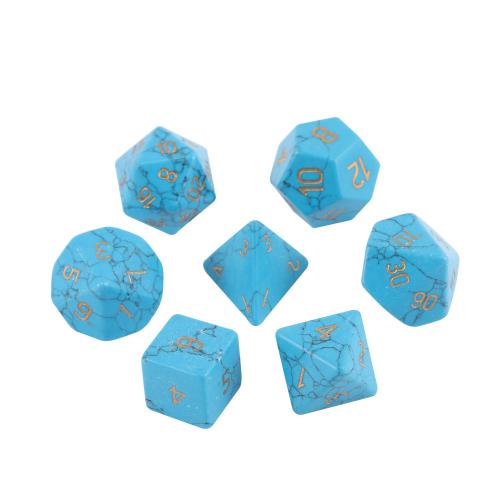 Dice for games, Turquoise, Carved, different styles for choice, Sold By PC