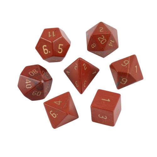 Dice for games, Red Jasper, Carved, different styles for choice, Sold By PC