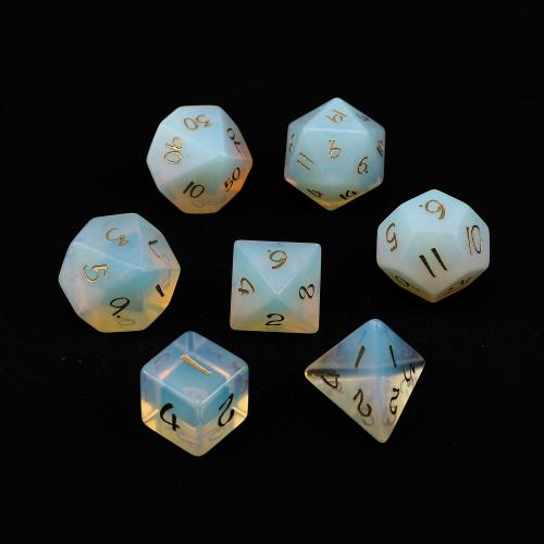 Dice for games, Glass, Geometrical Pattern, Carved, different styles for choice, Sold By PC