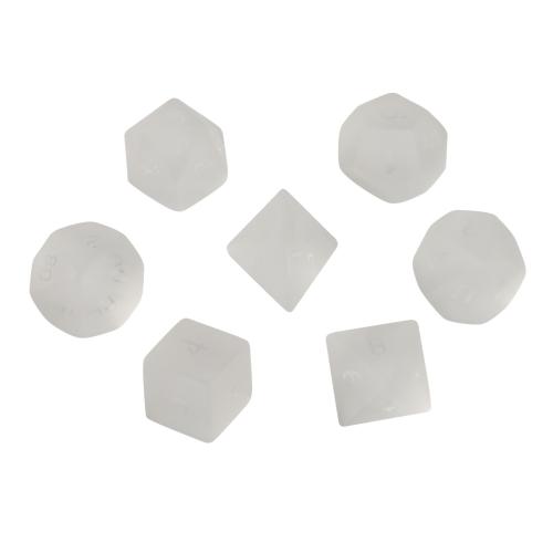 Dice for games, Clear Quartz, Geometrical Pattern, different styles for choice, Sold By PC