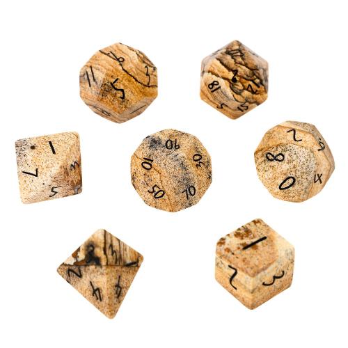 Dice for games, Picture Jasper, Geometrical Pattern, different styles for choice, Sold By PC