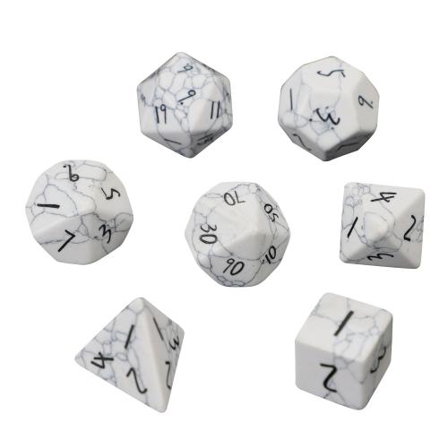 Dice for games, Turquoise, Geometrical Pattern, different styles for choice, white, Sold By PC