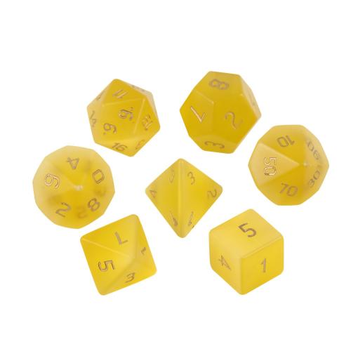 Dice for games, Cats Eye, Geometrical Pattern, different styles for choice, yellow, Sold By PC