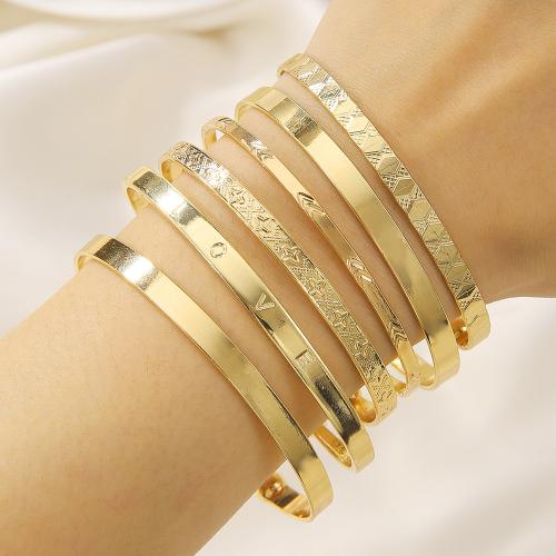 Tibetan Style Bracelet, plated, 6 pieces & for woman, more colors for choice, nickel, lead & cadmium free, Sold By Set