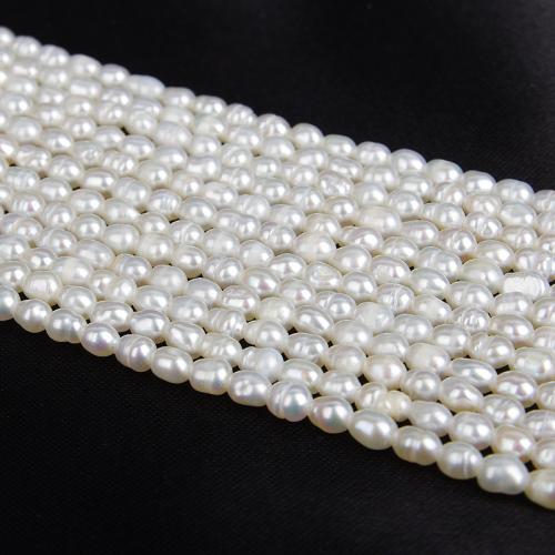 Cultured Rice Freshwater Pearl Beads, DIY, white, about:2.5-3mm, Sold Per Approx 38 cm Strand