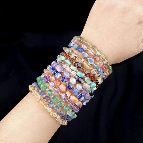 Gemstone Bracelets, Natural Stone, fashion jewelry & different materials for choice, more colors for choice, Sold By PC