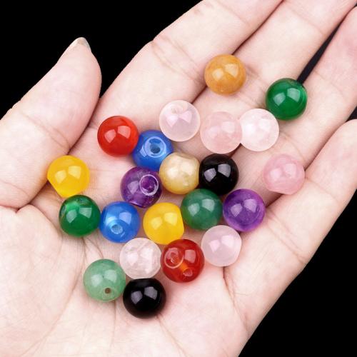 Gemstone Jewelry Beads, Natural Stone, Round, DIY & different materials for choice, more colors for choice, Sold By PC