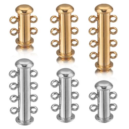 304 Stainless Steel Slide Lock Clasp, plated, DIY & different size for choice, more colors for choice, 5PCs/Lot, Sold By Lot