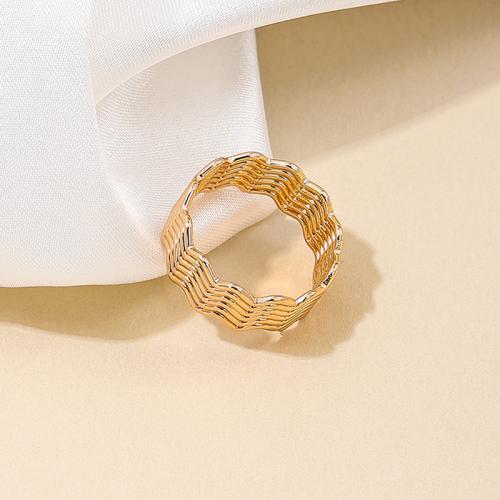 Tibetan Style Finger Ring, plated, for woman, gold, Sold By PC