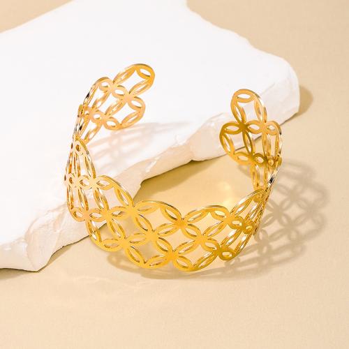 Tibetan Style Bangle, plated, for woman, gold, Sold By PC