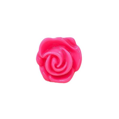 Finger Ring Jewelry, Plastic, Rose, plated, for woman, pink, Sold By PC