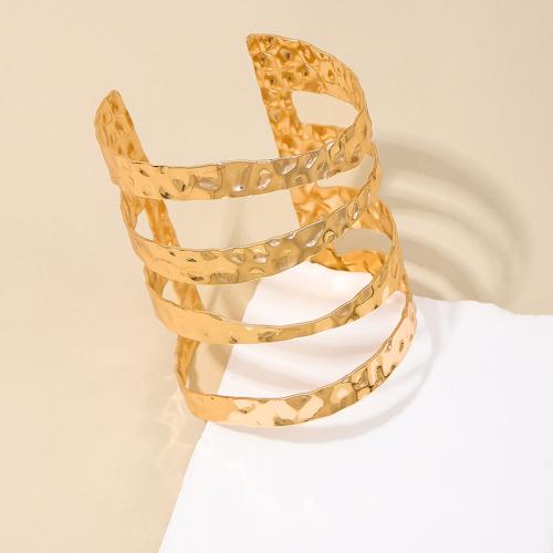 Brazalete de Aleación de Zinc, chapado, para mujer, dorado, Vendido por UD