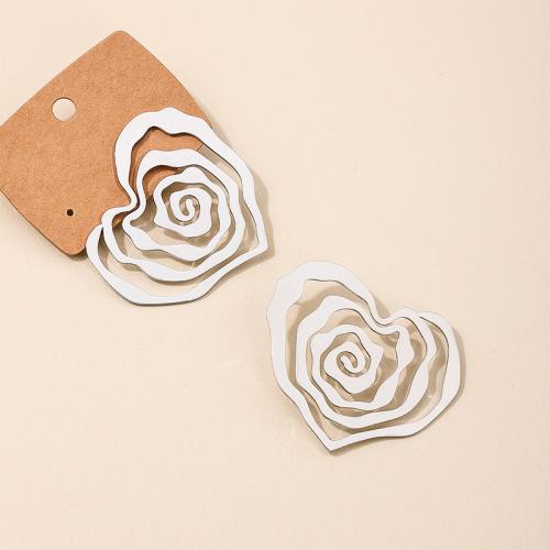 Tibetan Style Stud Earring, petals, plated, for woman, more colors for choice, Sold By Pair