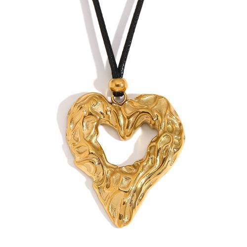 Stainless Steel Heart Pendants, 304 Stainless Steel, Vacuum Ion Plating, DIY, more colors for choice, 36.40x43.10mm, Sold By PC